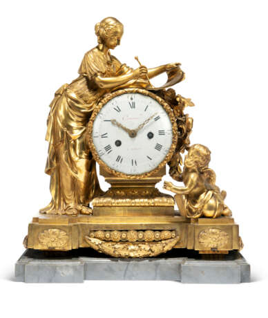 A LOUIS XVI ORMOLU MANTEL CLOCK - фото 1