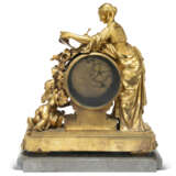 A LOUIS XVI ORMOLU MANTEL CLOCK - фото 3