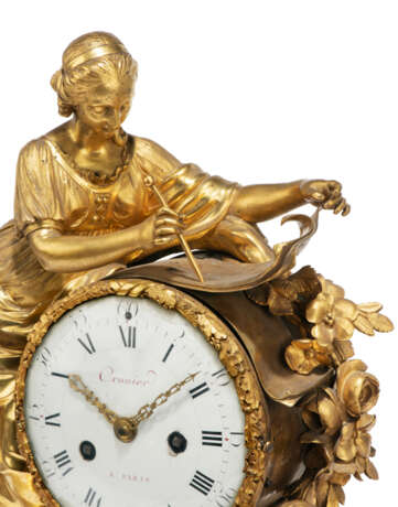 A LOUIS XVI ORMOLU MANTEL CLOCK - Foto 6