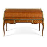 A LOUIS XV ORMOLU-MOUNTED AMARANTH, BOIS SATINE, TULIPWOOD AND GREEN-STAINED SYCAMORE BUREAU A CYLINDRE - photo 9