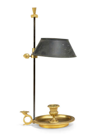 AN EMPIRE ORMOLU AND TOLE PEINTE LAMPE BOUILLOTTE - photo 1