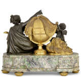 A NEOCLASSICAL ORMOLU, PATINATED-BRONZE AND SMARAGDITE GROUP OF URANIA AND CUPID - photo 3