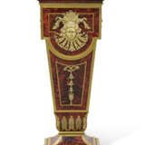 A LOUIS XIV ORMOLU AND BRASS-MOUNTED CHERRY AND TORTOISESHELL PEDESTAL - photo 1