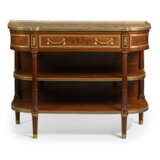 A LOUIS XVI ORMOLU-MOUNTED MAHOGANY CONSOLE DESSERTE - фото 1