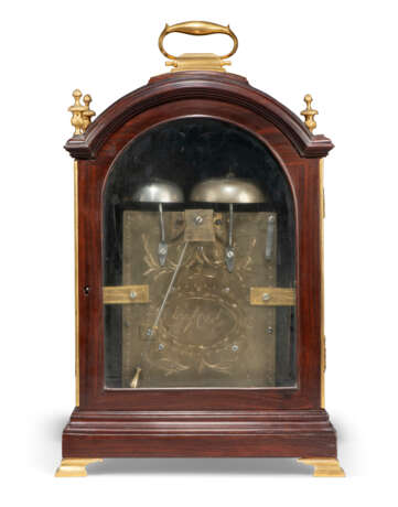 A CHINESE GILT-METAL AND PADOUK QUARTER-STRIKING TABLE CLOCK - фото 3