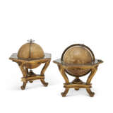 A PAIR OF LOUIS XV TERRESTRIAL AND CELESTIAL GILTWOOD TABLE GLOBES - фото 2