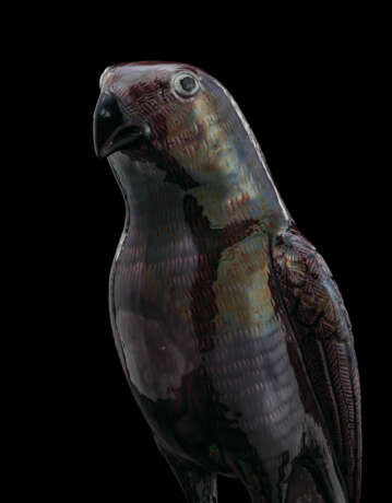 A CHINESE EXPORT PORCELAIN MODEL OF A HAWK - photo 6