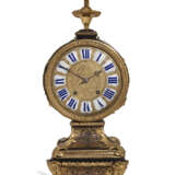 A LOUIS XIV ORMOLU-MOUNTED BRASS AND TORTOISESHELL-INLAID `BOULLE` MARQUETRY AND EBONY CLOCK - photo 1