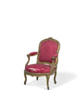 A LOUIS XV GILTWOOD FAUTEUIL