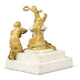 A LOUIS XVI ORMOLU AND WHITE MARBLE FIGURAL GROUP - фото 2