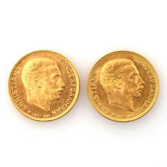 Dänemark/GOLD - 2 x 20 Kronen 1917,