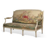 A LOUIS XVI CREAM-PAINTED CANAPE - photo 2