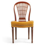 A HARLEQUIN SET OF SIX LOUIS XVI MAHOGANY DINING-CHAIRS - фото 5