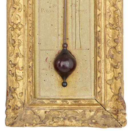 A LOUIS XV GILTWOOD BAROMETER AND THERMOMETER - фото 4