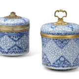 TWO REGENCE-STYLE ORMOLU-MOUNTED CHINESE BLUE AND WHITE PORCELAIN JARS AND COVERS - Foto 1