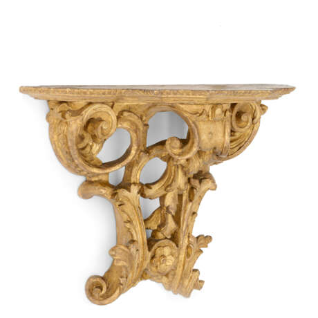 A MATCHED PAIR OF REGENCE GILTWOOD BRACKETS - Foto 5