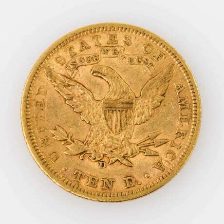 USA/GOLD - 10 Dollars 1906 D, Liberty Head, - фото 2