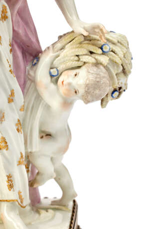 A SET OF FOUR ORMOLU-MOUNTED MEISSEN PORCELAIN ALLEGORICAL FIGURES - фото 8