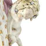 A SET OF FOUR ORMOLU-MOUNTED MEISSEN PORCELAIN ALLEGORICAL FIGURES - photo 8