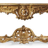 A LOUIS XV GILTWOOD CONSOLE TABLE - фото 6