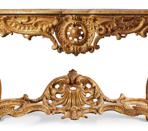 A LOUIS XV GILTWOOD CONSOLE TABLE - photo 6