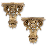 A PAIR OF REGENCE GILTWOOD BRACKETS - фото 1