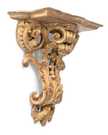 A PAIR OF REGENCE GILTWOOD BRACKETS - Foto 5