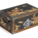 A JAPANESE SILVER-MOUNTED BLACK AND GOLD LACQUER BOX - photo 6