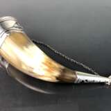 Trinkhorn: Horn mit edler Silbermontur, in Form eines Skorpion-Stachel. - photo 3