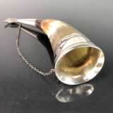 Trinkhorn: Horn mit edler Silbermontur, in Form eines Skorpion-Stachel. - Foto 6