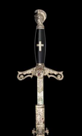 Freimaurer-Schwert mit Scheide, USA um 1900. - Foto 1