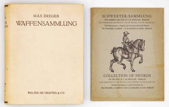 Die Waffensammlung von Dr. Max Dreger 1926 - Auktionskatalog Fischer Luzern Schwerter-Sammlung Dr. Dreger 1927. - Foto 1