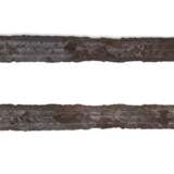 Wurmbunte Klinge eines ritterlichen Schwertes, vermutlich fränkisch 9. - Foto 1