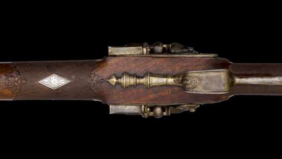Doppelläufiges Steinschlossgewehr, Frankreich 18. Jahrhundert. - Foto 5