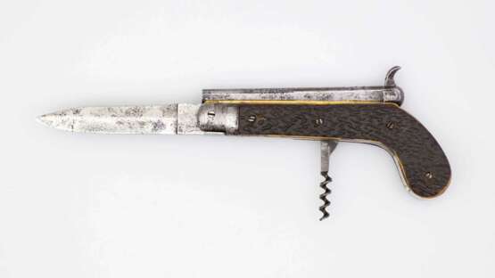 Kombinationswaffe - Taschenmesser-Perkussionspistole um 1870. - photo 3