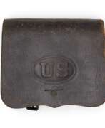 Übersicht. US Military Cartridge Box Kartuschkasten für Mannschaften um 1860.
