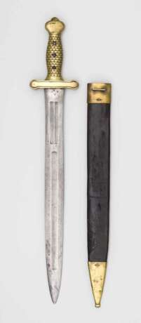 Faschinenmesser der französischen Artillerie M 1816 mit Scheide. - Foto 4