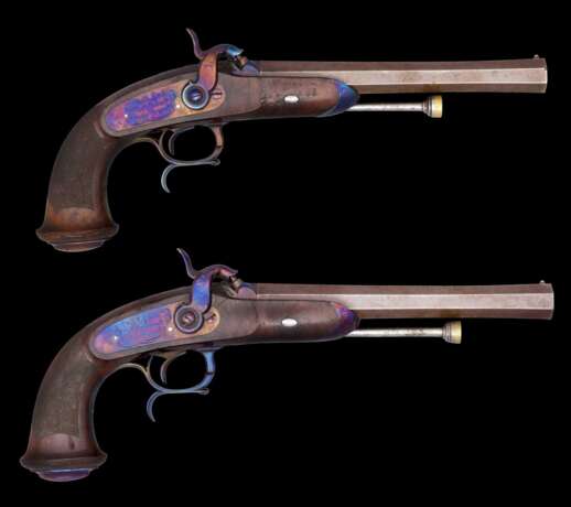 Französische Offizierspistole M 1833 1. Modell - ein Paar mit zwei Pistolen. - photo 1