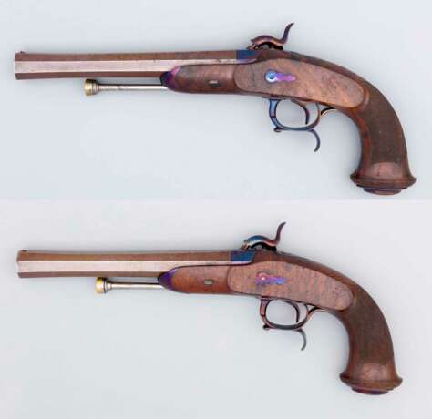 Französische Offizierspistole M 1833 1. Modell - ein Paar mit zwei Pistolen. - photo 2