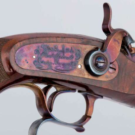 Französische Offizierspistole M 1833 1. Modell - ein Paar mit zwei Pistolen. - Foto 6