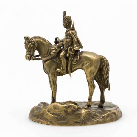 Figur eines Offiziers der Husaren zu Pferd um 1900. - Foto 1