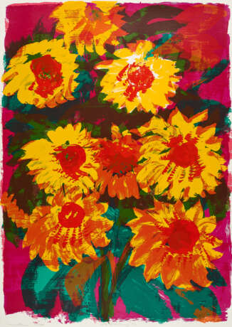Rainer Fetting. Sonnenblumen - photo 1