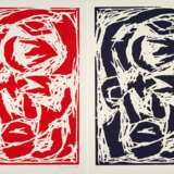 A.R. Penck. Mixed Lot of 2 Woodcuts - фото 1