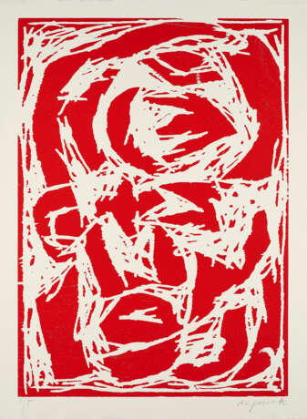 A.R. Penck. Mixed Lot of 2 Woodcuts - фото 2