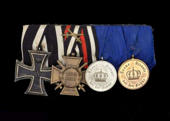 Preussen & Sachsen, Ordensspangen mit vier und drei Auszeichnungen. - фото 1