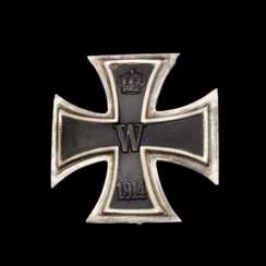 Preussen, Eisernes Kreuz 1. Klasse 1914 mit Silberpunze.