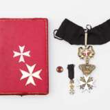 Souveräner Malteser-Ritterorden - Halskreuz eines Magistralritters im Etui. - photo 1
