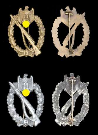 Infanterie-Sturmabzeichen in Silber und in Bronze. - Foto 1