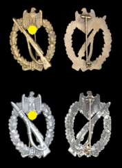 Infanterie-Sturmabzeichen in Silber und in Bronze.