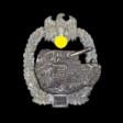 Panzerkampfabzeichen in Bronze mit Einsatzzahl 75. - Auktionsware
